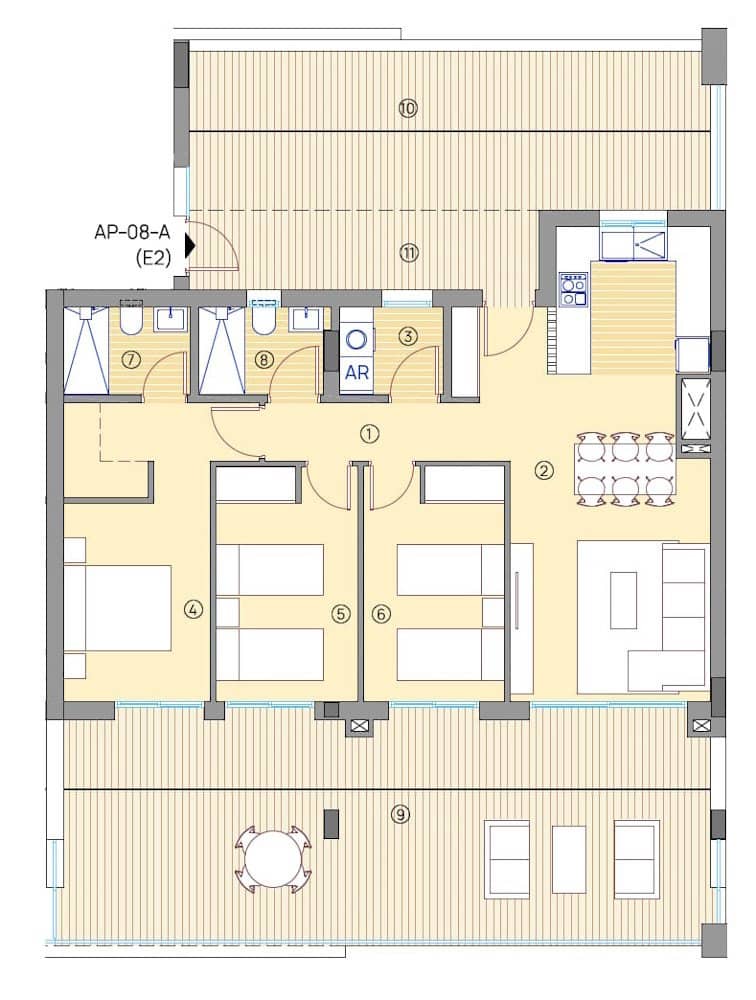 3 sypialnia Penthouse na sprzedaż w Muchamiel / Mutxamel z basenem garażem - 469 000 € (Ref: 10117077)