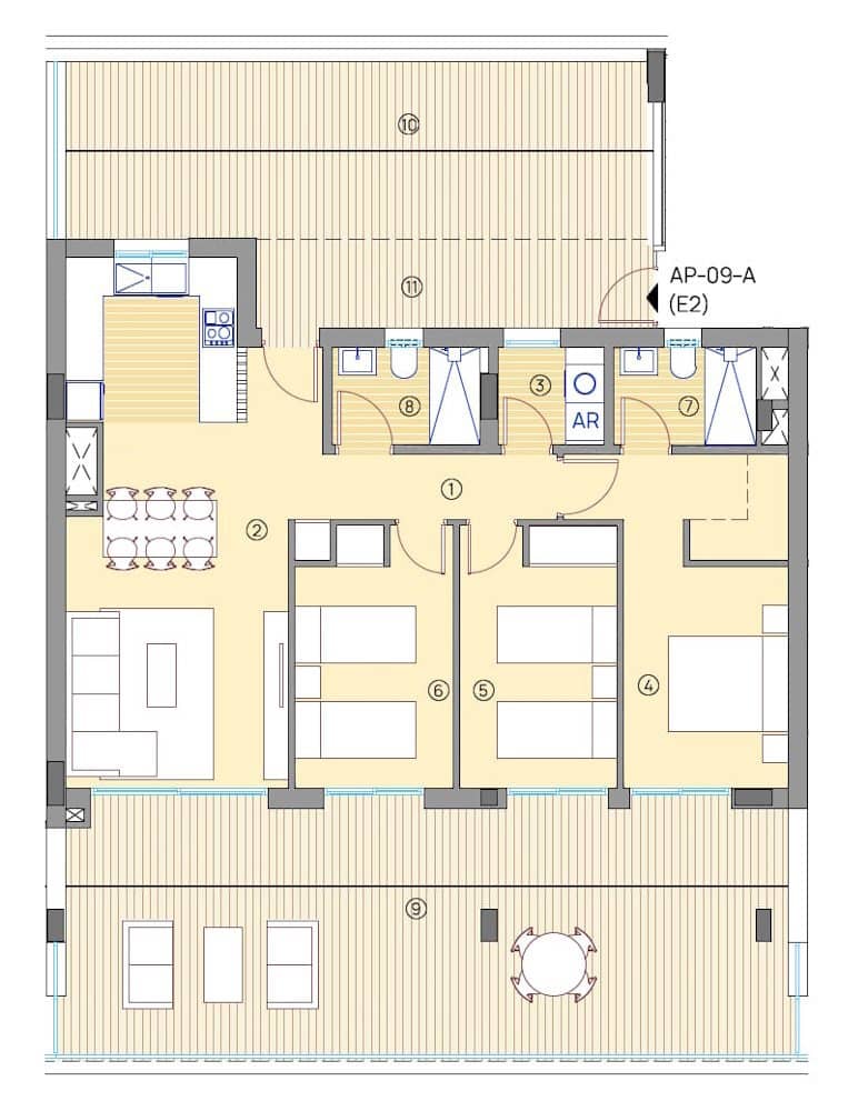 3 sypialnia Penthouse na sprzedaż w Muchamiel / Mutxamel z basenem garażem - 469 000 € (Ref: 10117077)