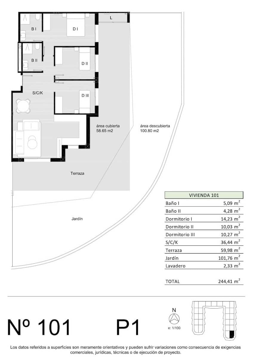 3 chambre Appartement à vendre à San Miguel de Salinas avec piscine garage - 259 900 € (Ref: 10118082)