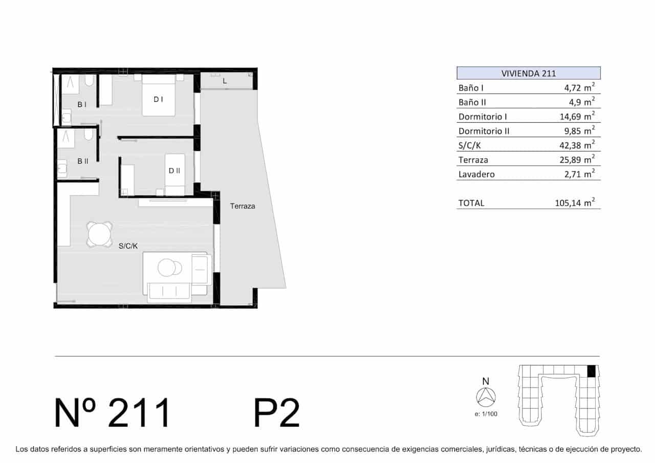 2 chambre Appartement à vendre à San Miguel de Salinas avec piscine garage - 194 900 € (Ref: 10118083)