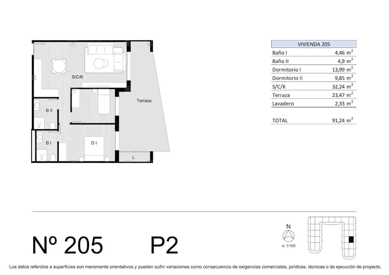2 chambre Appartement à vendre à San Miguel de Salinas avec piscine garage - 194 900 € (Ref: 10118083)