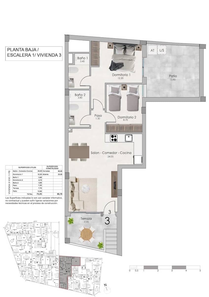 2 bedroom Apartment for sale in Santa Pola with pool - € 235,000 (Ref: 10150437)