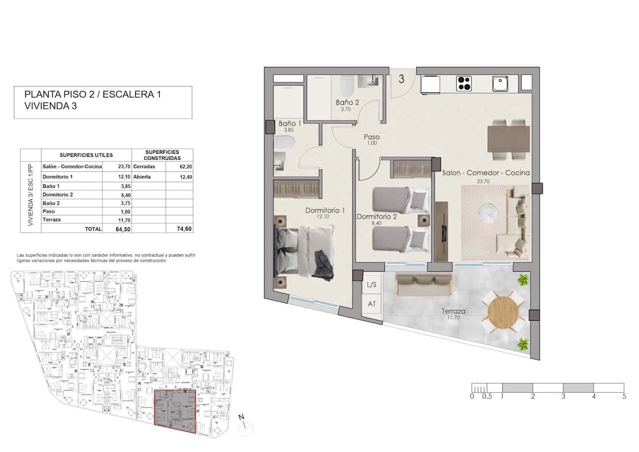 2 bedroom Apartment for sale in Santa Pola with pool - € 235,000 (Ref: 10150437)