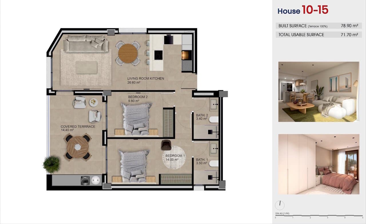 2 slaapkamer Appartement te koop in Guardamar del Segura met zwembad garage - € 275.000 (Ref: 10170187)