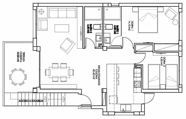 3 soveværelse Penthouse til salg i San Miguel de Salinas med swimmingpool garage - € 415.000 (Ref: 4648233)