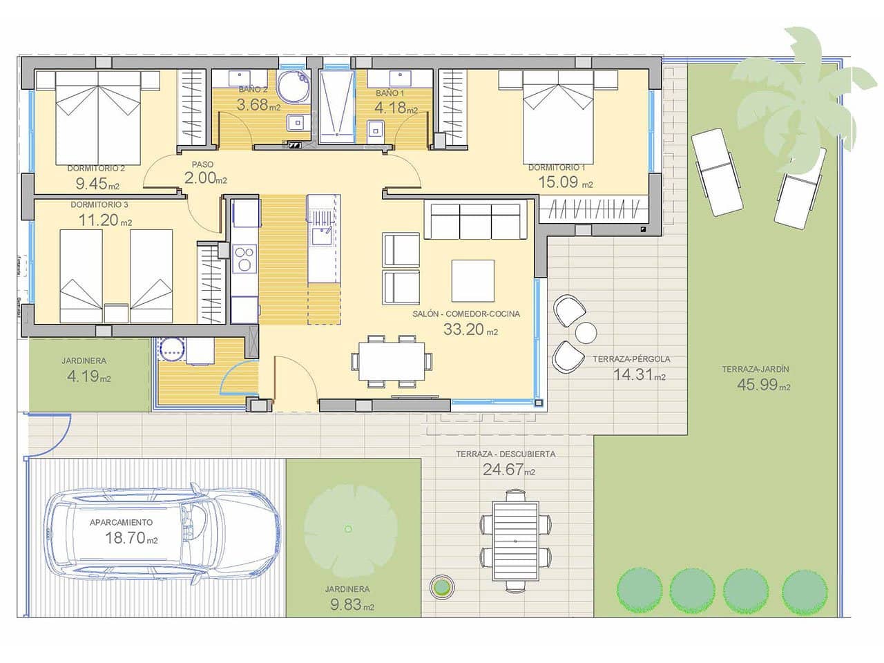 3 chambre Villa/Maison à vendre à Polop avec piscine garage - 472 000 € (Ref: 7244242)