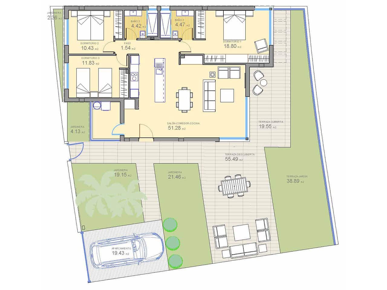 3 chambre Villa/Maison à vendre à Polop avec piscine garage - 472 000 € (Ref: 7244242)