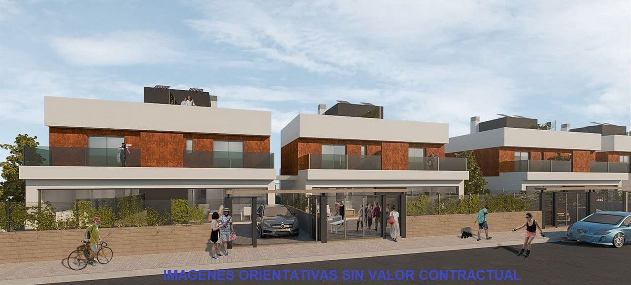 3 soveværelse Semi-Rækkehus til salg i Pilar de la Horadada med swimmingpool garage - € 379.900 (Ref: 7296327)