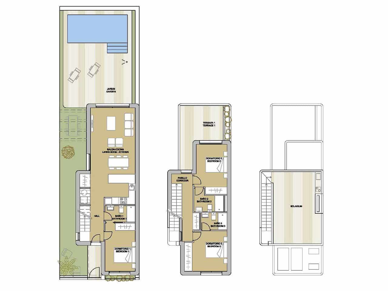 3 chambre Villa/Maison à vendre à Pilar de la Horadada avec piscine garage - 539 900 € (Ref: 7448402)