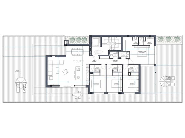 4 soveværelse Penthouse til salg i Orihuela Costa, Orihuela med swimmingpool garage - € 1.499.000 (Ref: 7486097)