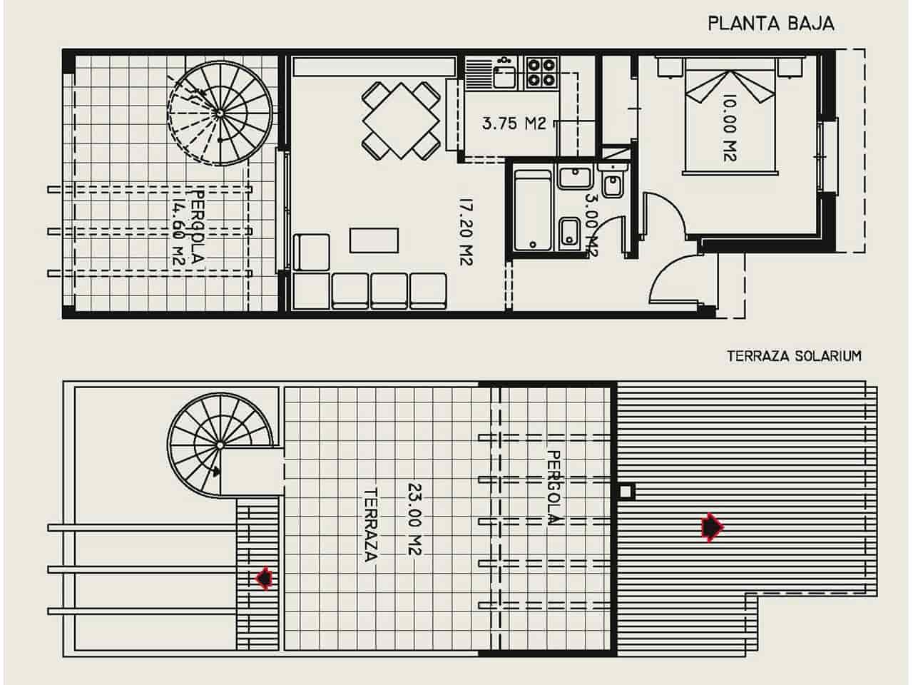 1 chambre Penthouse à vendre à Calpe / Calp avec piscine garage - 175 000 € (Ref: 7512677)
