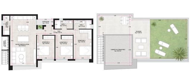 3 Zimmer Villa zu verkaufen in Alhama de Murcia mit Garage - 329.000 € (Ref: 7540896)