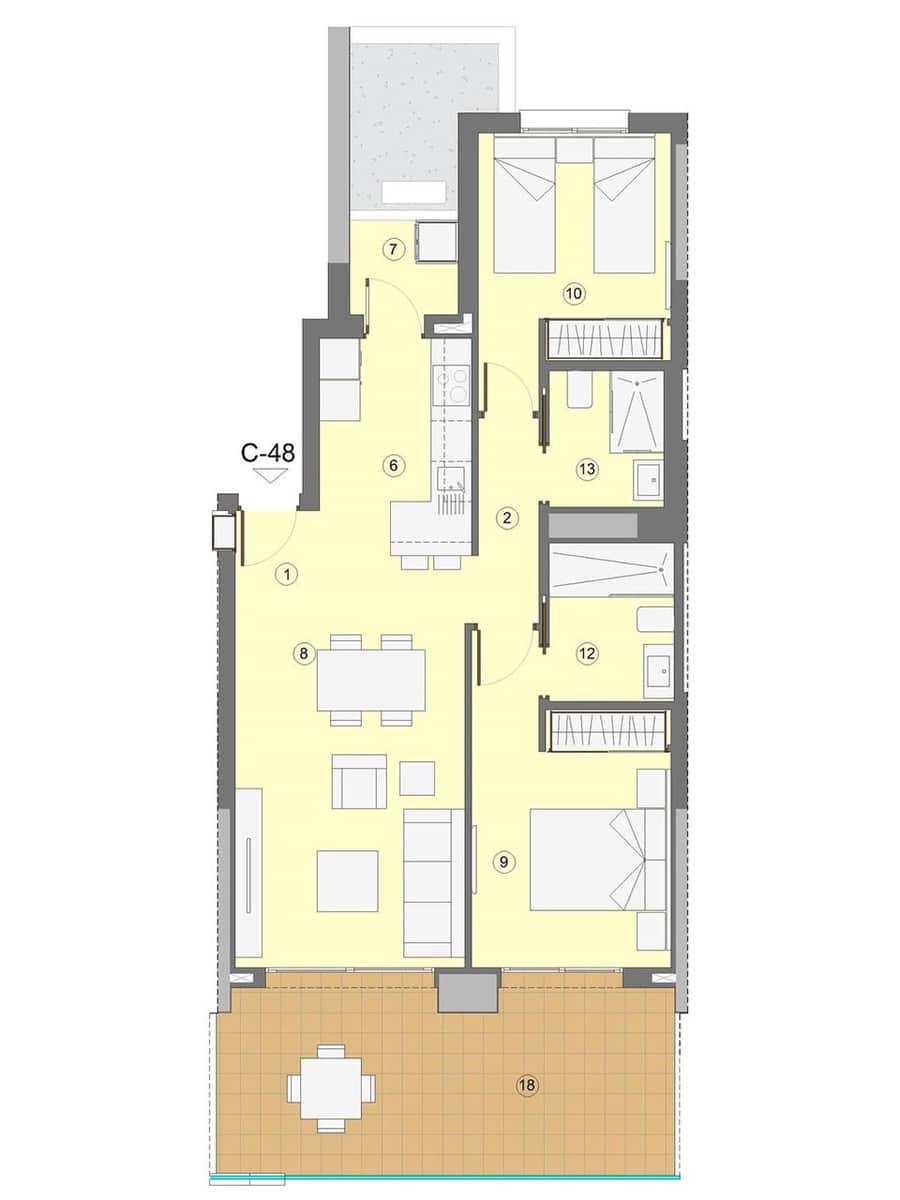 2 bedroom Apartment for sale in Benidorm with pool garage - € 411,000 (Ref: 7550381)