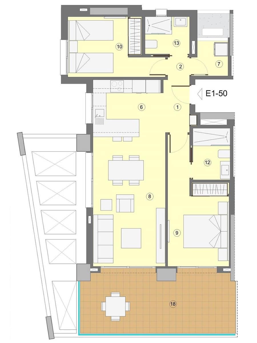 2 bedroom Apartment for sale in Benidorm with pool garage - € 411,000 (Ref: 7550381)