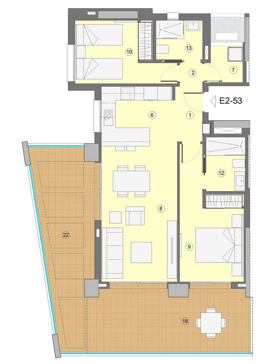 2 bedroom Apartment for sale in Benidorm with pool garage - € 411,000 (Ref: 7550381)