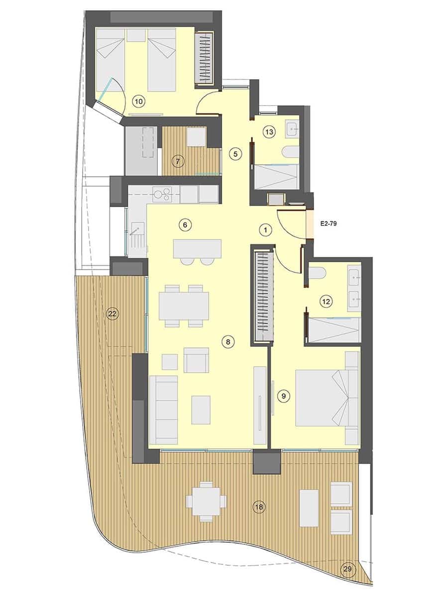 2 chambre Appartement à vendre à Benidorm avec piscine garage - 601 000 € (Ref: 7555852)