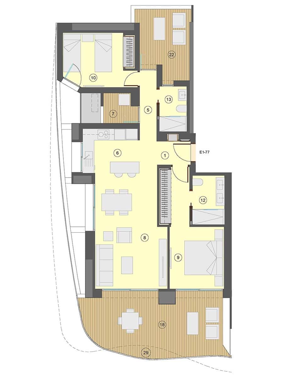 2 chambre Appartement à vendre à Benidorm avec piscine garage - 601 000 € (Ref: 7555852)