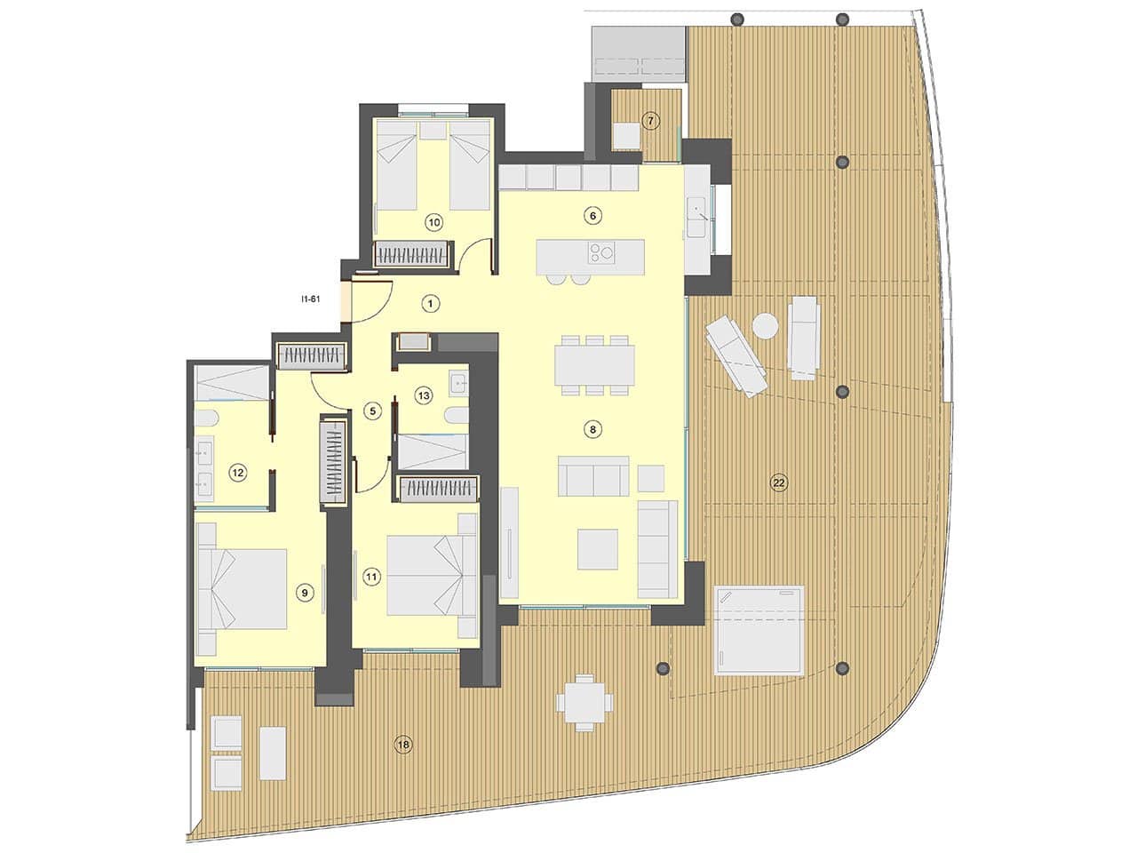 3 bedroom Apartment for sale in Benidorm with pool garage - € 895,000 (Ref: 7555853)