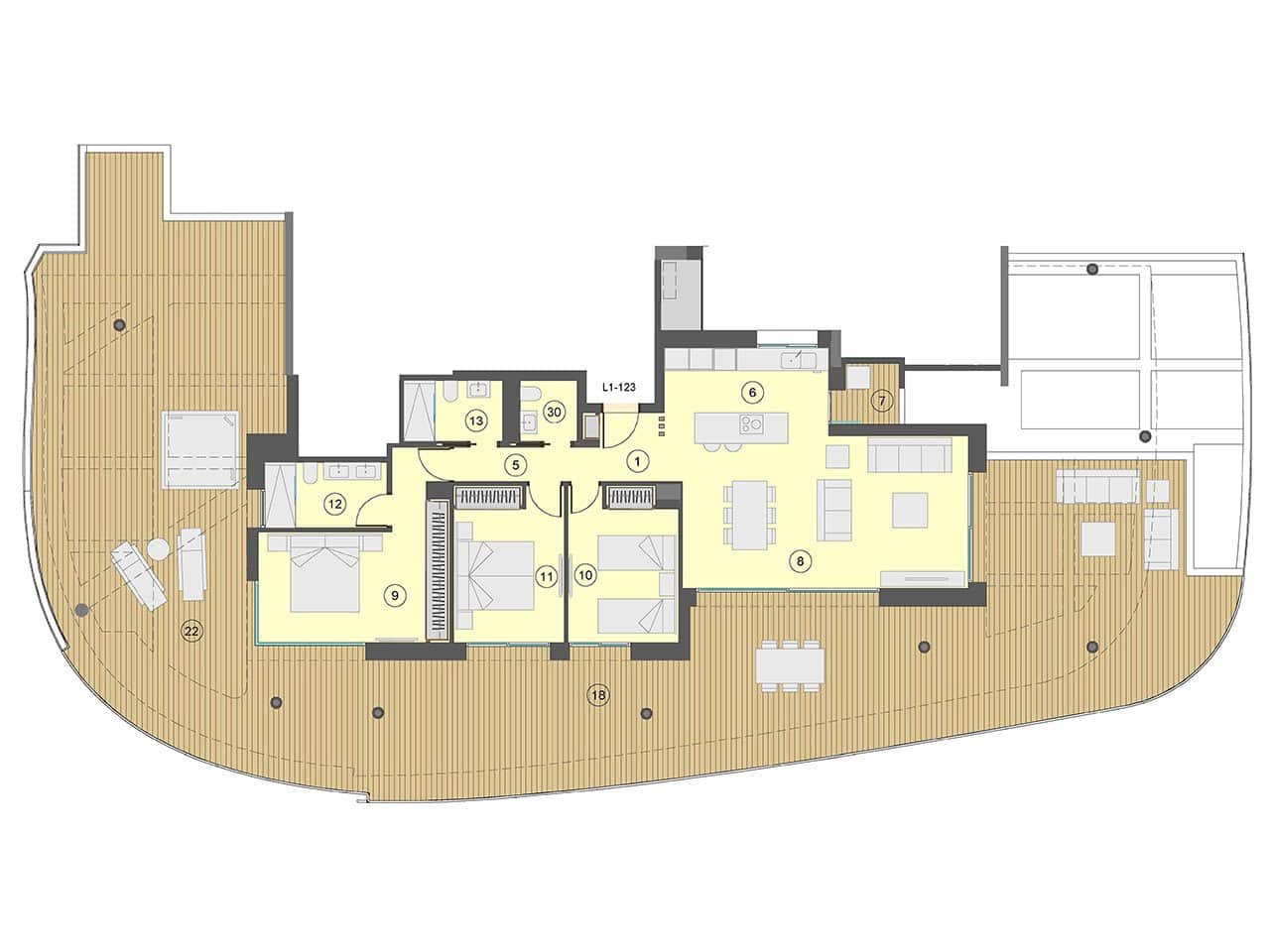 3 bedroom Apartment for sale in Benidorm with pool garage - € 895,000 (Ref: 7555853)