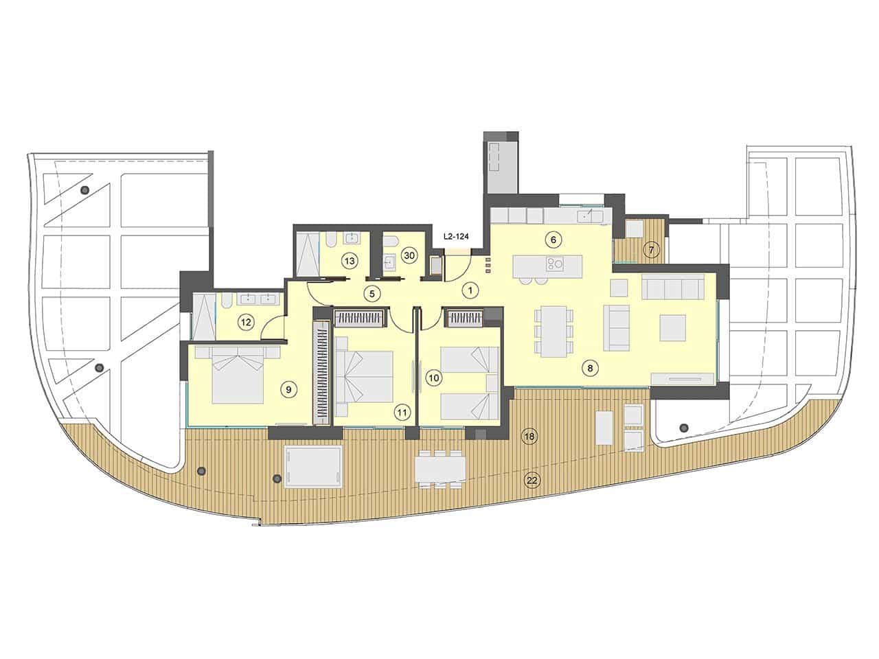 3 bedroom Apartment for sale in Benidorm with pool garage - € 895,000 (Ref: 7555853)
