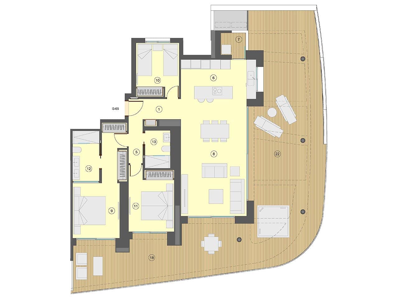 3 bedroom Apartment for sale in Benidorm with pool garage - € 895,000 (Ref: 7555853)