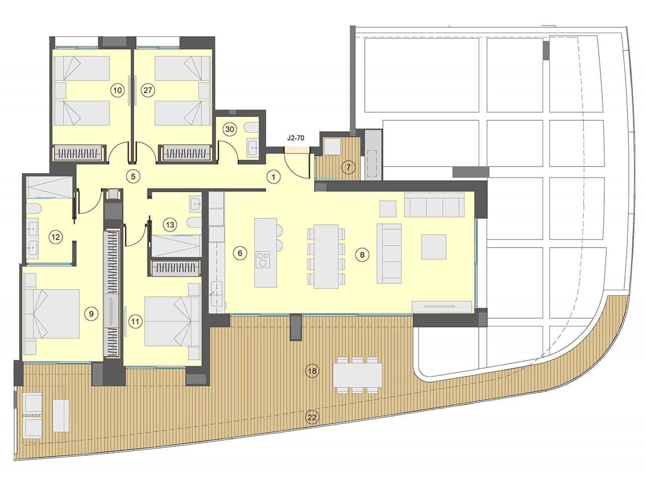 4 bedroom Apartment for sale in Benidorm with pool garage - € 1,370,000 (Ref: 7555855)