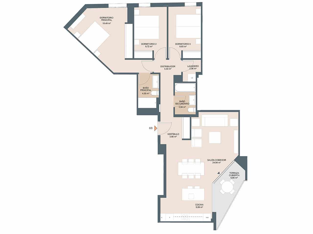 3 soveværelse Lejlighed til salg i Alicante by med swimmingpool garage - € 468.600 (Ref: 7618099)