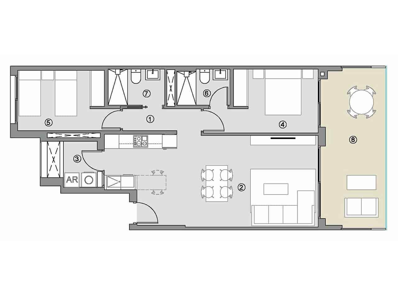 2 quarto Apartamento para venda em Orihuela Costa com piscina garagem - 350 000 € (Ref: 7631861)