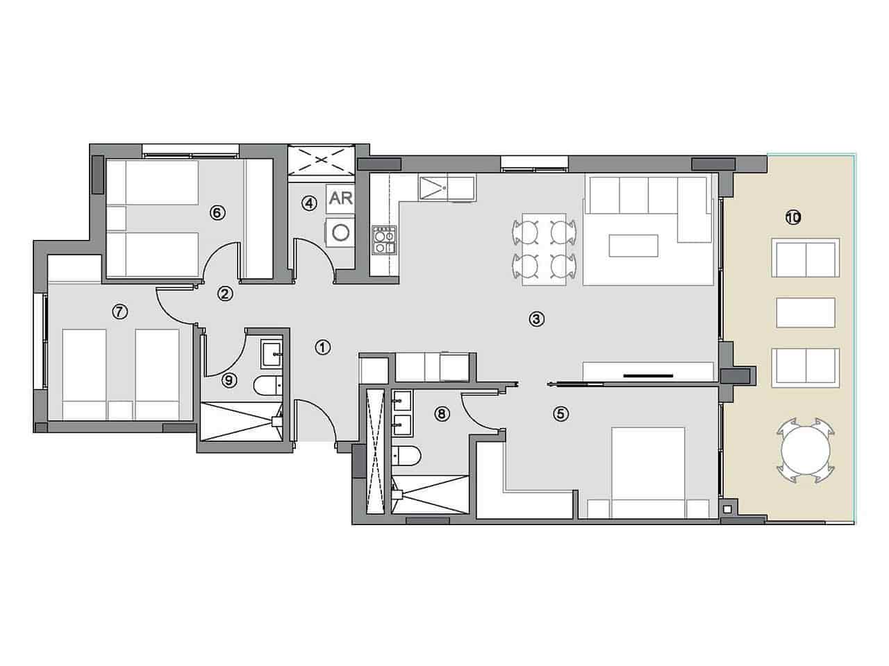3 chambre Appartement à vendre à Orihuela Costa avec piscine garage - 364 000 € (Ref: 7631862)