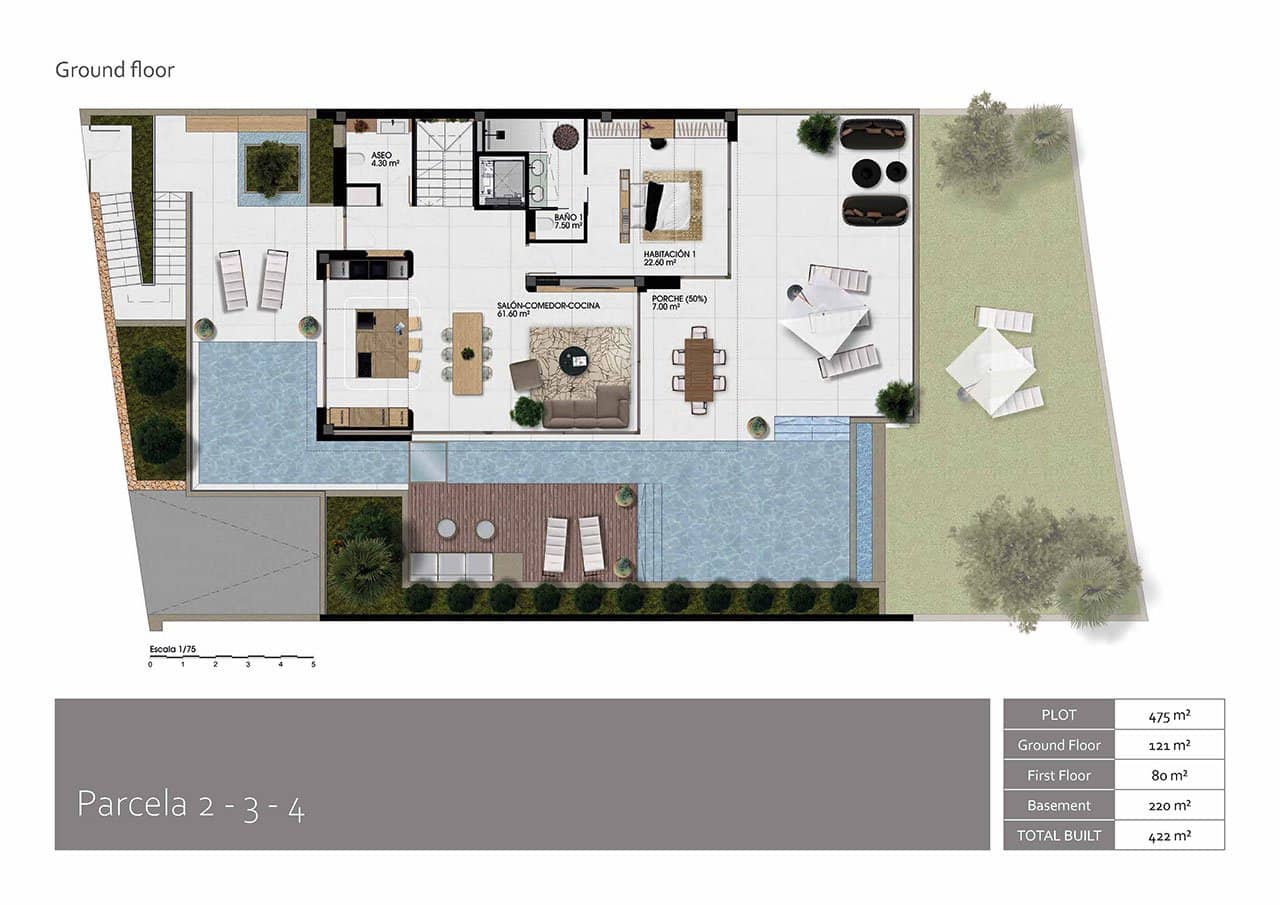 3 Zimmer Villa zu verkaufen in Finestrat mit Pool Garage - 995.000 € (Ref: 7650552)