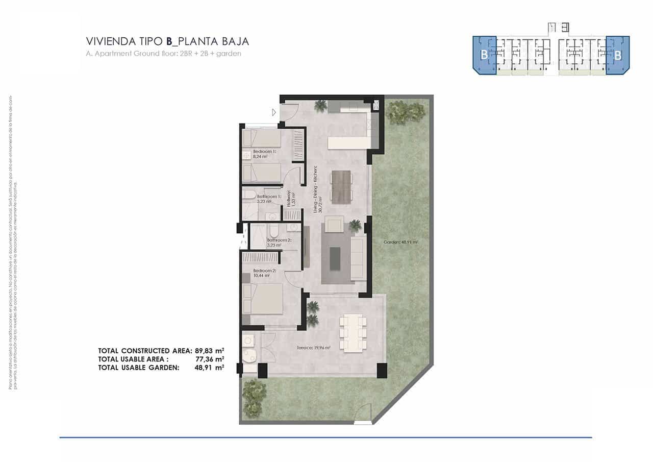 2 sypialnia Apartament na sprzedaż w La Mata z basenem garażem - 285 000 € (Ref: 7687625)