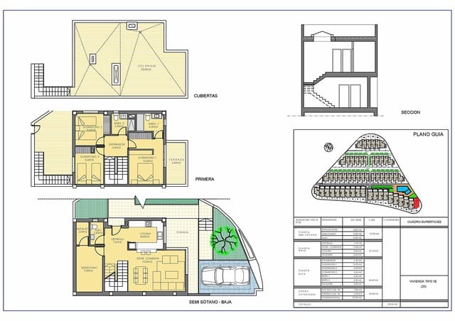 3 makuuhuone Omakotitalo myytävänä paikassa Orito, Monforte del Cid mukana uima-altaan 
autotalli - 330 000 € (Ref: 7716649)
