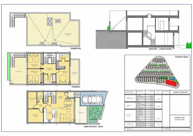3 makuuhuone Omakotitalo myytävänä paikassa Orito, Monforte del Cid mukana uima-altaan 
autotalli - 330 000 € (Ref: 7716649)