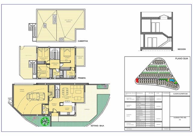 3 makuuhuone Omakotitalo myytävänä paikassa Orito, Monforte del Cid mukana uima-altaan 
autotalli - 332 500 € (Ref: 7716650)