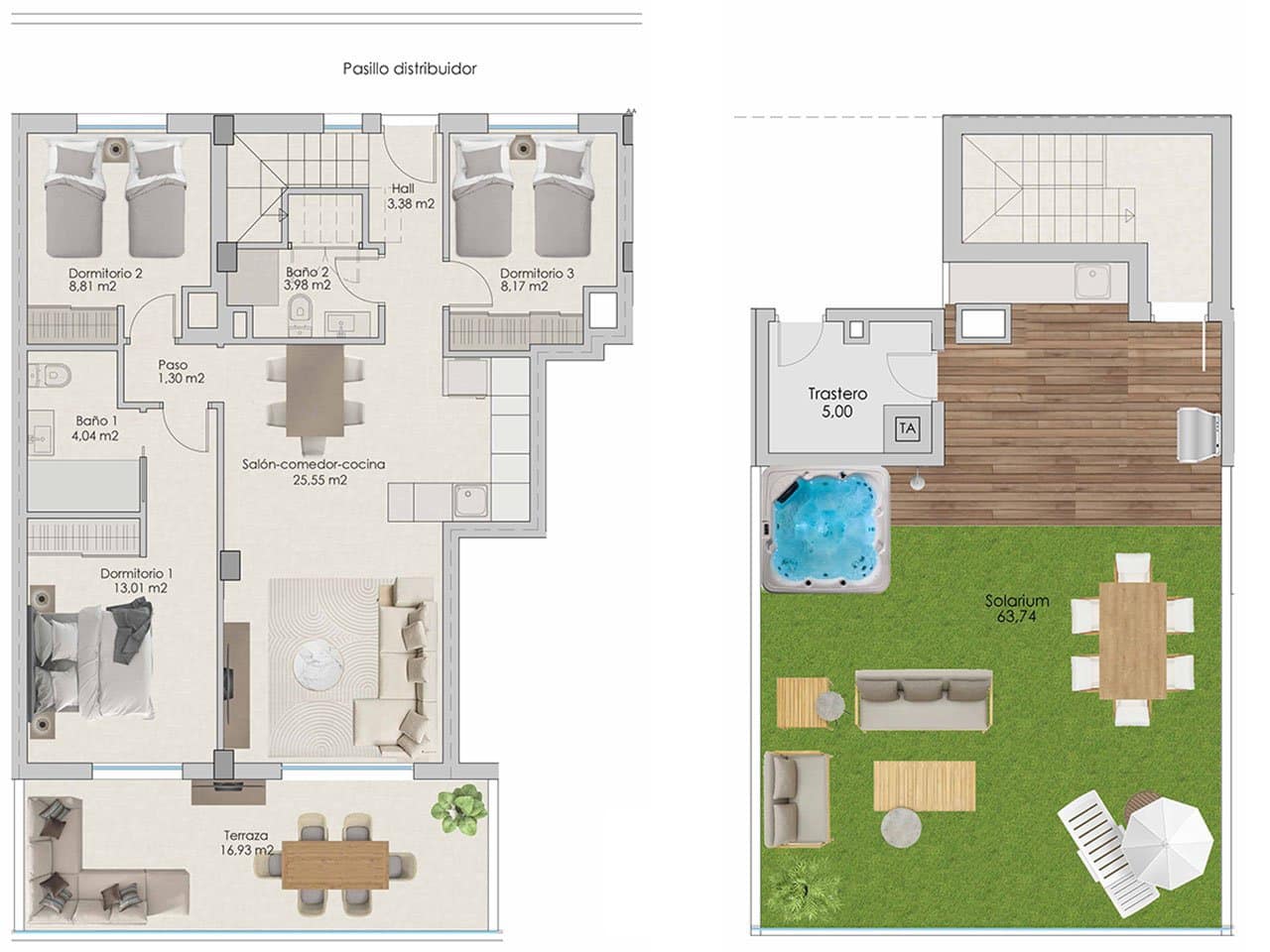 3 soveværelse Penthouse til salg i Santa Pola med swimmingpool garage - € 495.000 (Ref: 7739291)