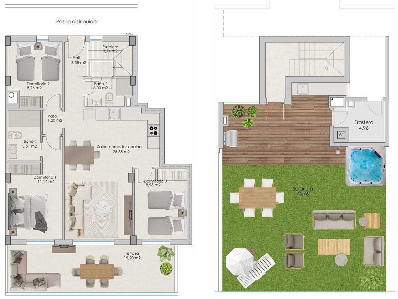 3 soveværelse Penthouse til salg i Santa Pola med swimmingpool garage - € 495.000 (Ref: 7739291)