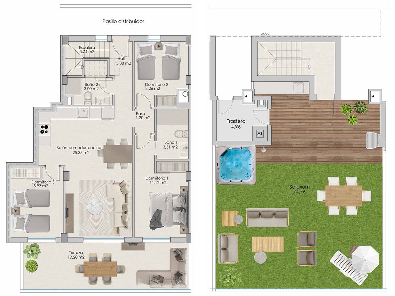 3 soveværelse Penthouse til salg i Santa Pola med swimmingpool garage - € 495.000 (Ref: 7739291)