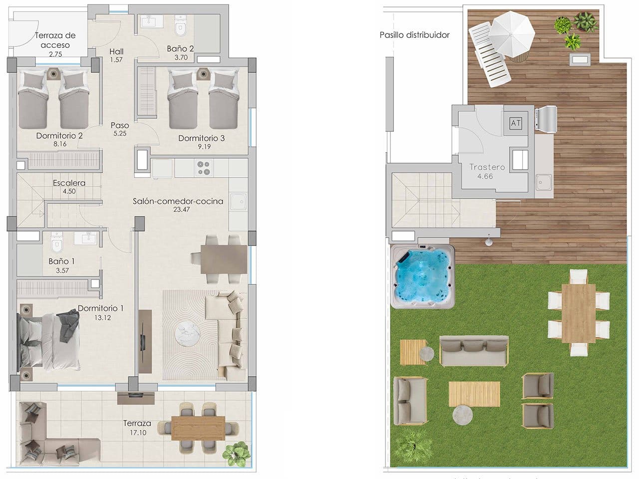 3 soveværelse Penthouse til salg i Santa Pola med swimmingpool garage - € 495.000 (Ref: 7739291)