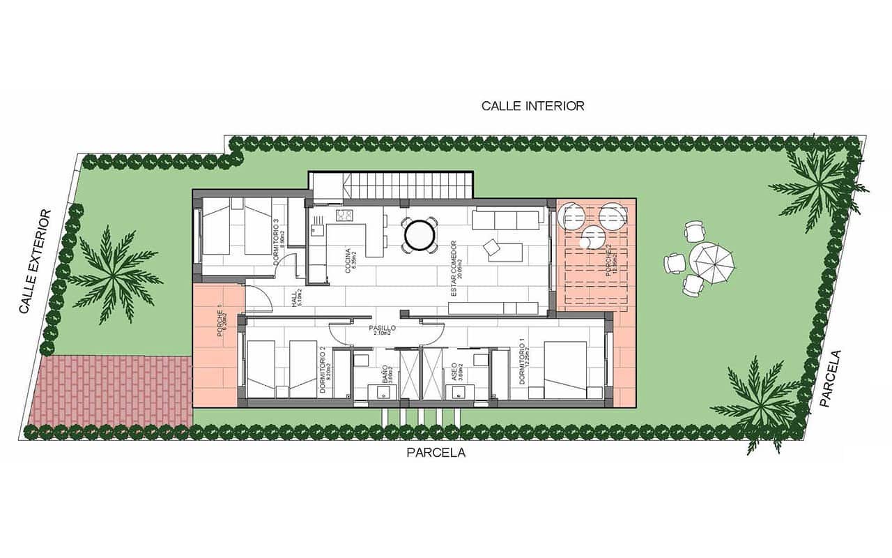 3 makuuhuone Huvila myytävänä paikassa Algorfa mukana 
autotalli - 445 000 € (Ref: 7781898)