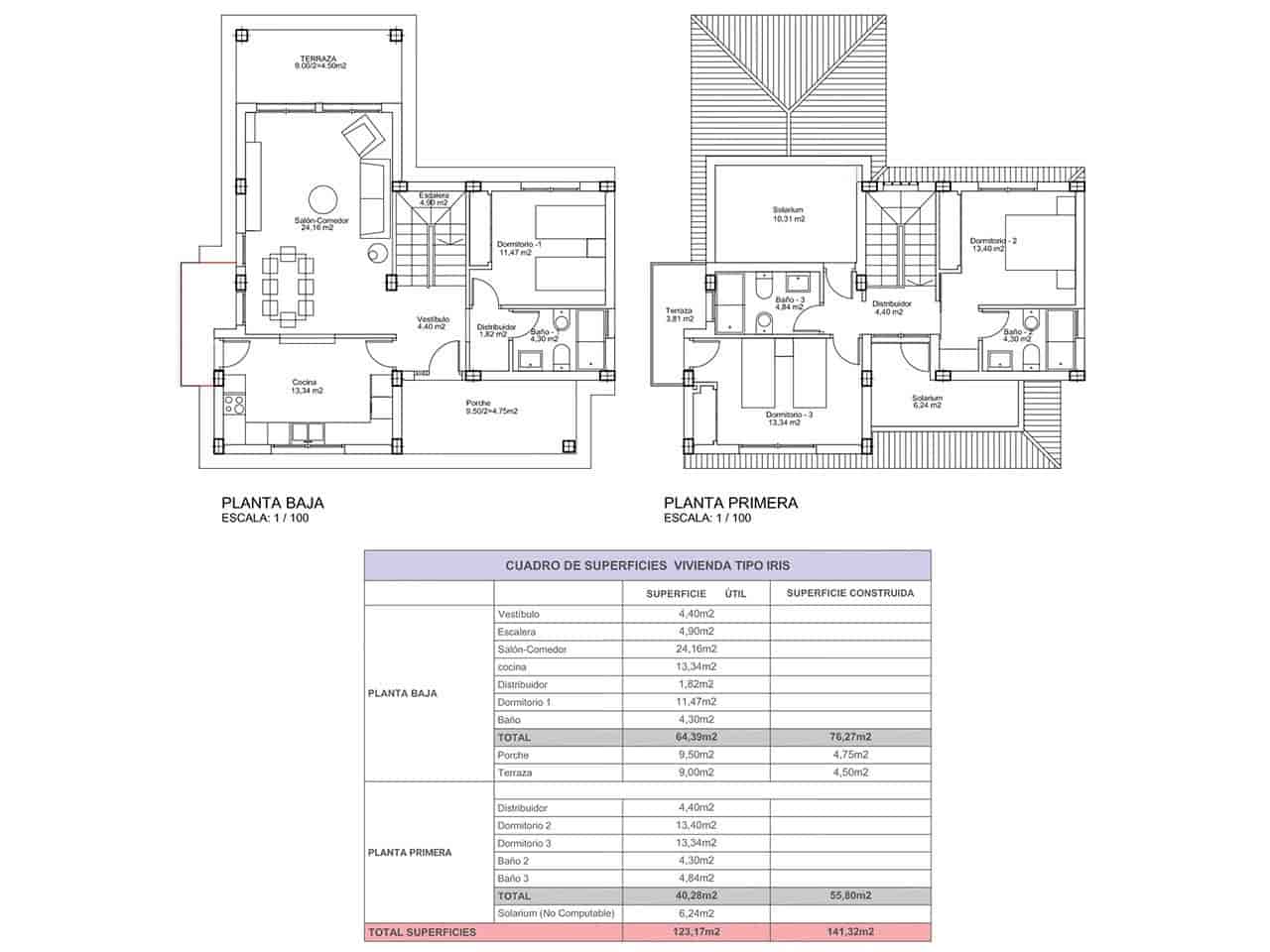 3 soveværelse Villa til salg i La Escucha med garage - € 389.000 (Ref: 7810181)