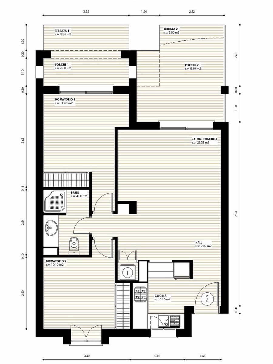 2 bedroom Apartment for sale in Denia with pool garage - € 381,150 (Ref: 7899088)