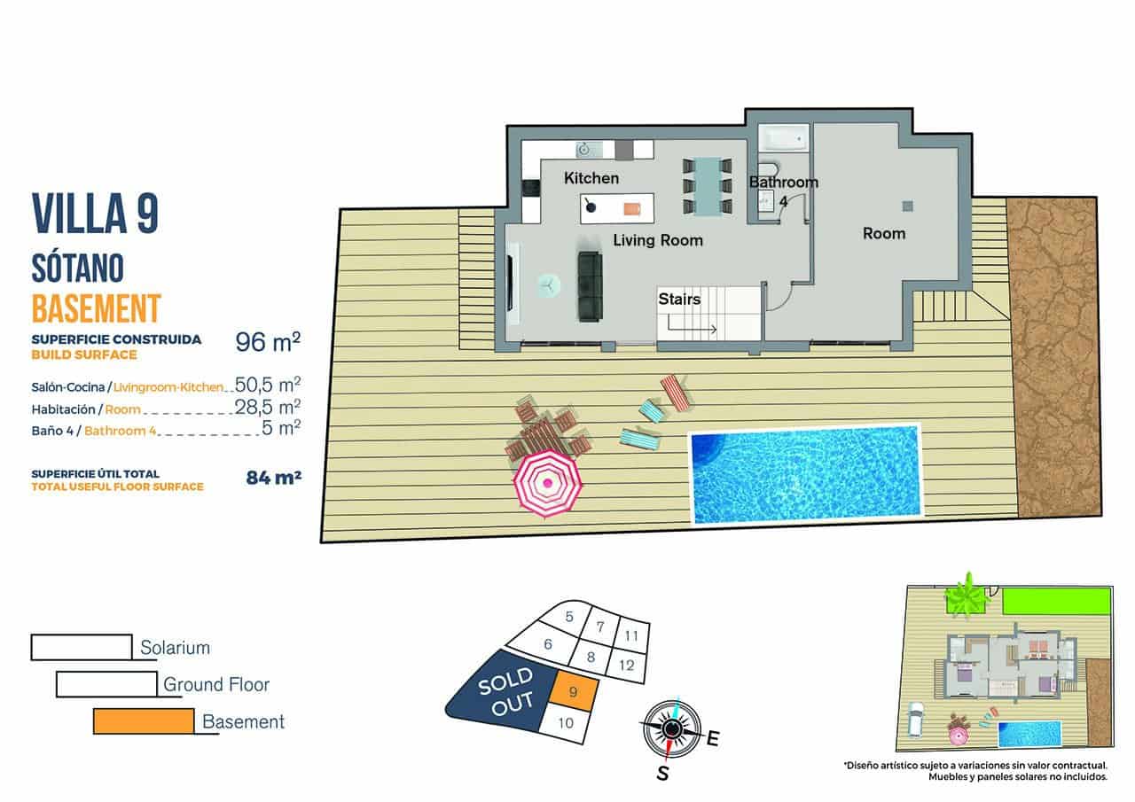 Chalet de 3 habitaciones en Finestrat en venta con piscina garaje - 540.000 € (Ref: 7901517)