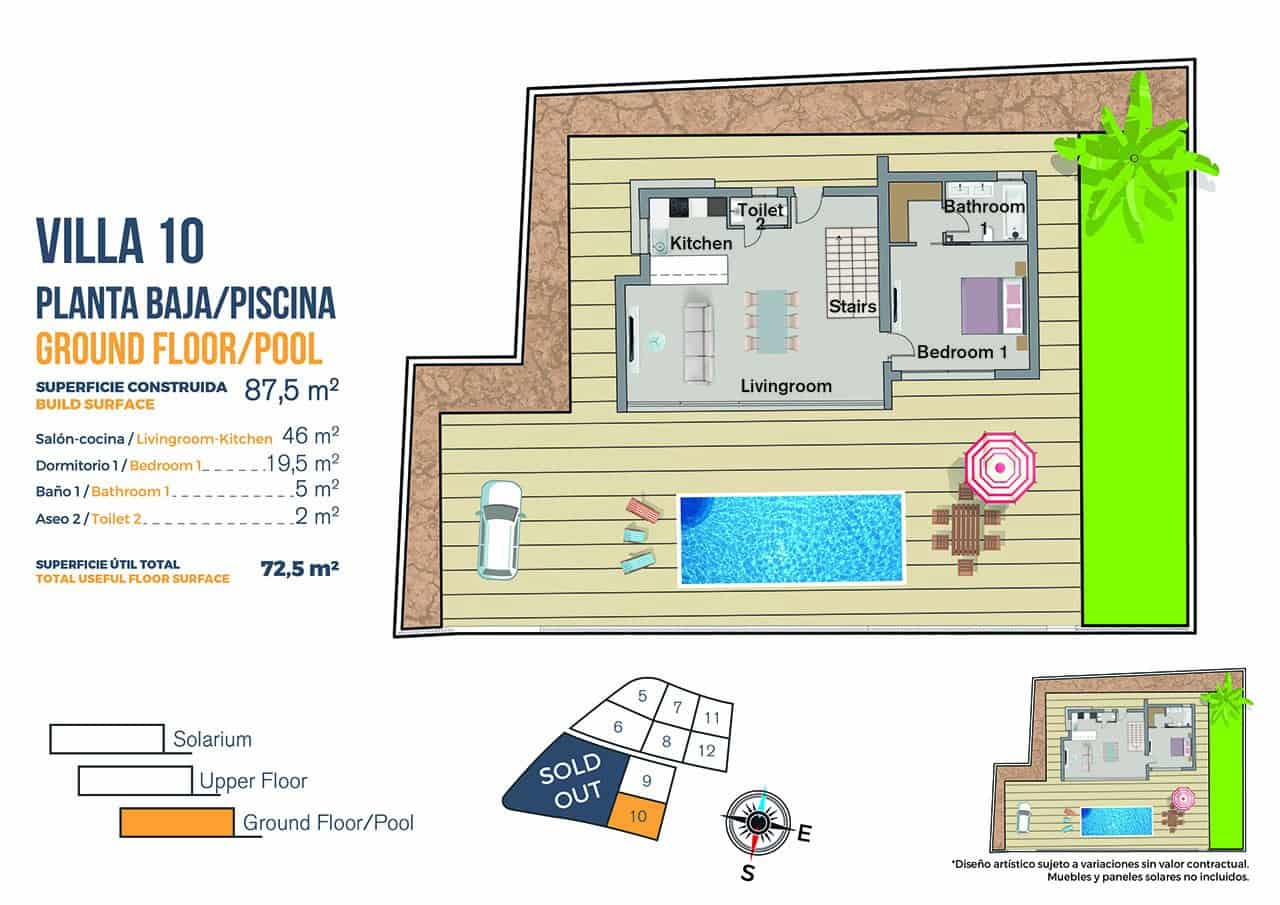 Chalet de 3 habitaciones en Finestrat en venta con piscina garaje - 540.000 € (Ref: 7901517)