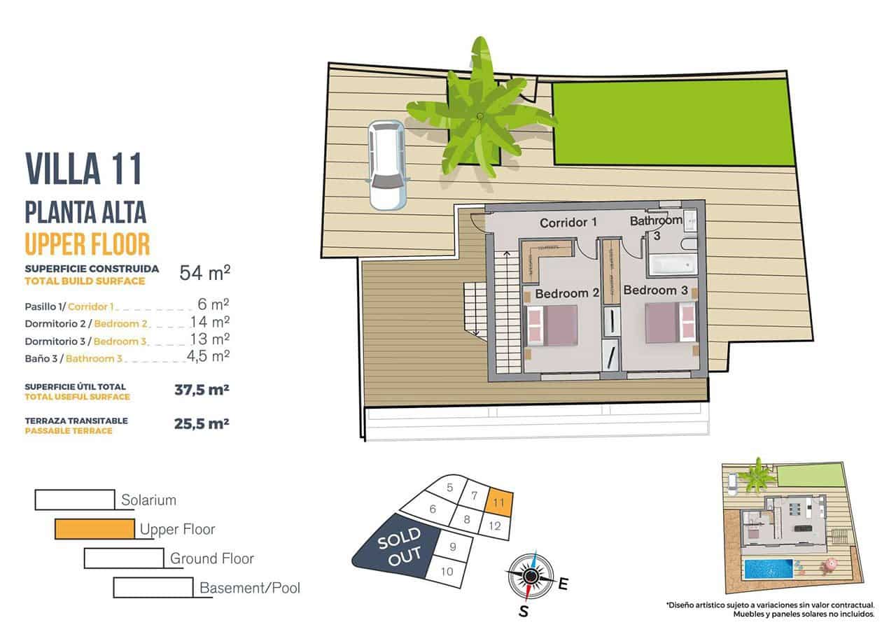 Chalet de 3 habitaciones en Finestrat en venta con piscina garaje - 540.000 € (Ref: 7901517)