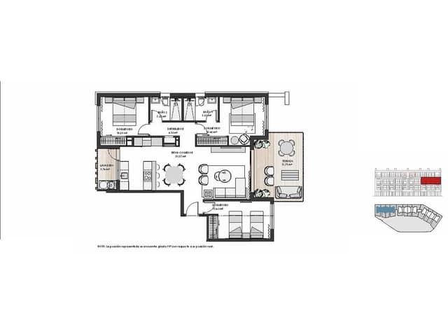 3 camera da letto Appartamento in vendita in Los Alcázares con piscina garage - 336.000 € (Rif: 7901519)