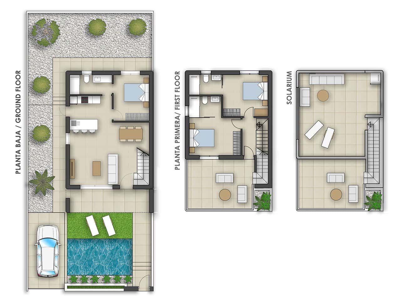 3 camera da letto Villa in vendita in Pilar de la Horadada con piscina garage - 469.000 € (Rif: 7950429)