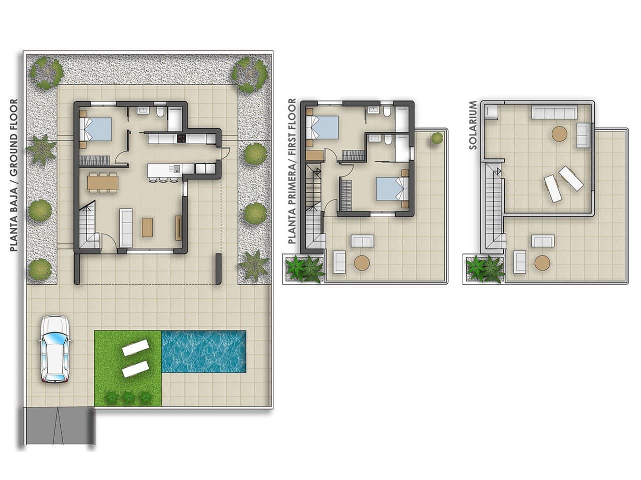 3 camera da letto Villa in vendita in Pilar de la Horadada con piscina garage - 469.000 € (Rif: 7950429)