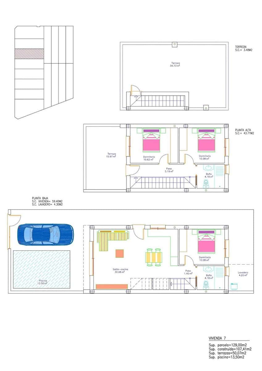 3 bedroom Villa for sale in San Pedro del Pinatar with pool garage - € 369,900 (Ref: 7991636)