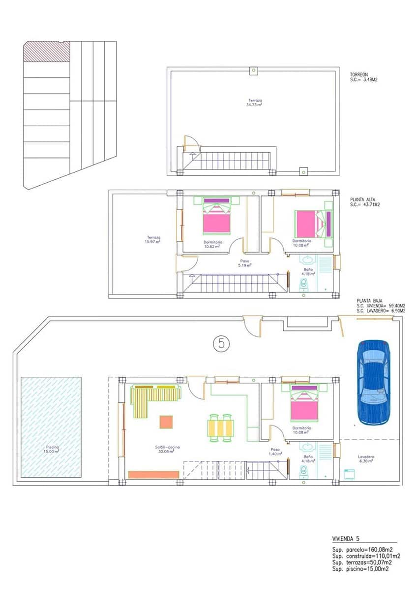 3 bedroom Villa for sale in San Pedro del Pinatar with pool garage - € 369,900 (Ref: 7991636)