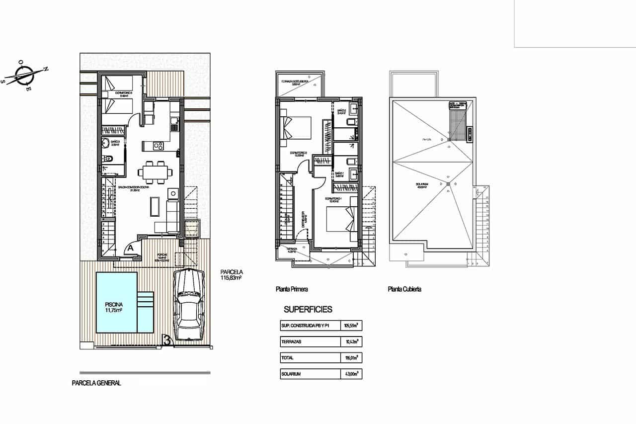3 bedroom Villa for sale in Torrevieja with pool garage - € 385,000 (Ref: 8174059)